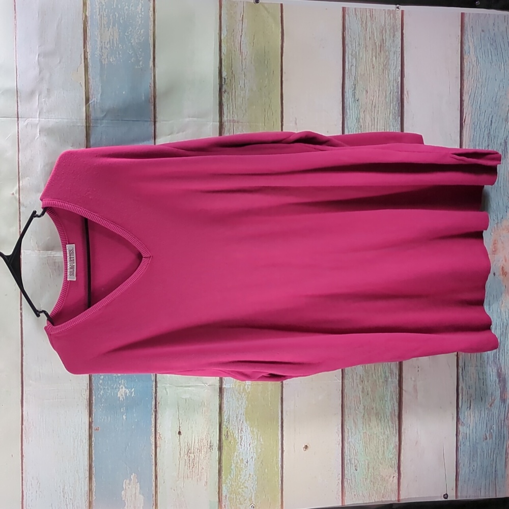 Silhouette Long Sleeve Pink Sweater